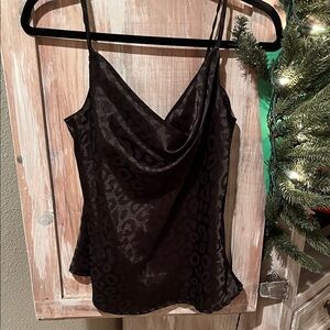 Glam Black Animal Print Camisole